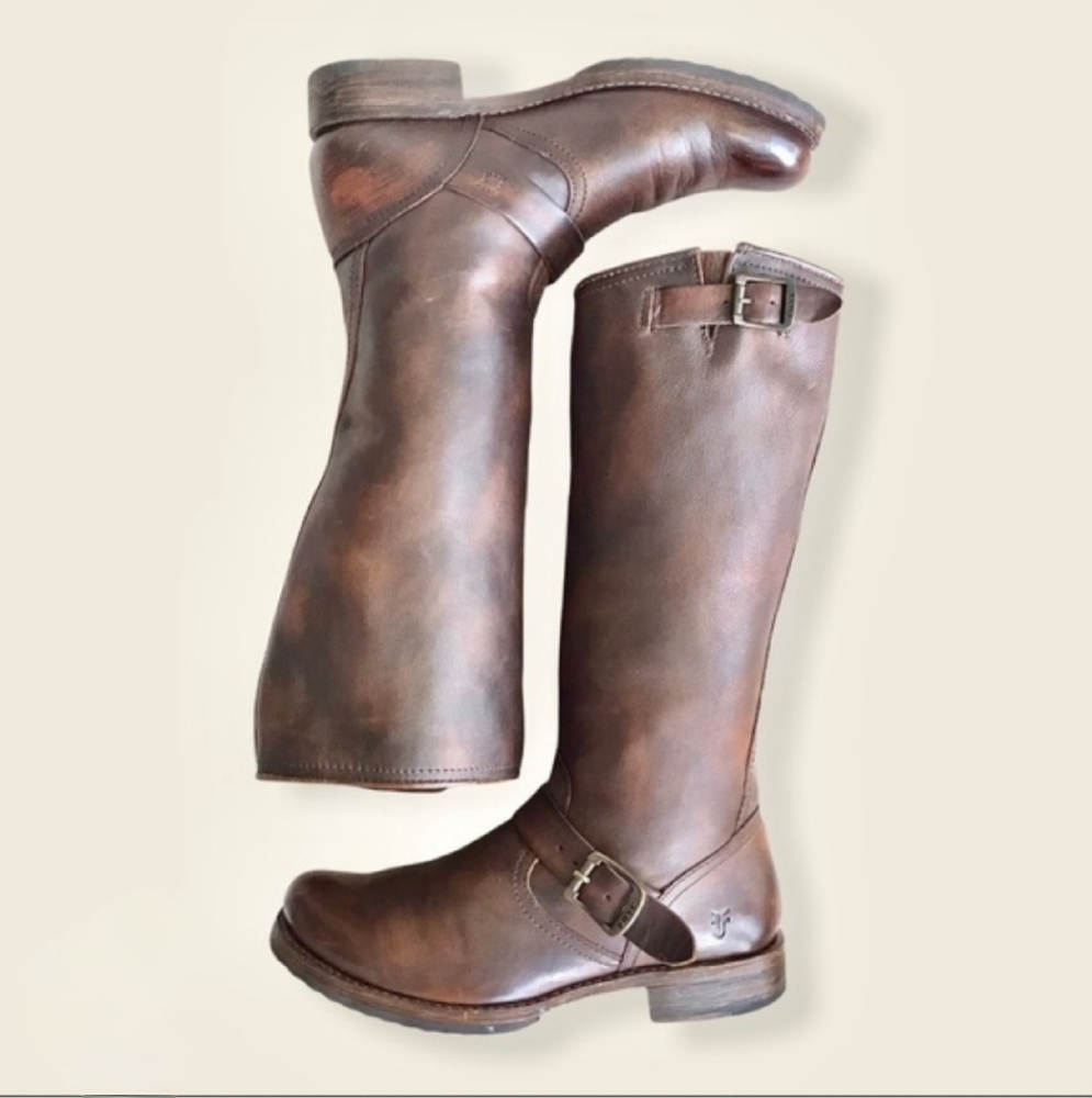 FRYE Brown Leather Boots - Picture 4 of 15